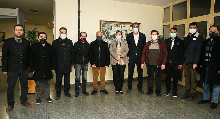 Aydın Gazeteciler Cemiyeti Başkan Çerçioğlu’nu Ziyaret Etti