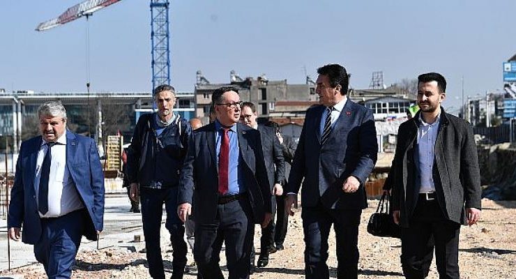 BBP Yönetimi’nden Osmangazi Meydanı Şantiyesinde