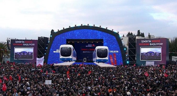 Buca Metrosu’nun temel atma töreni de tarihe geçti