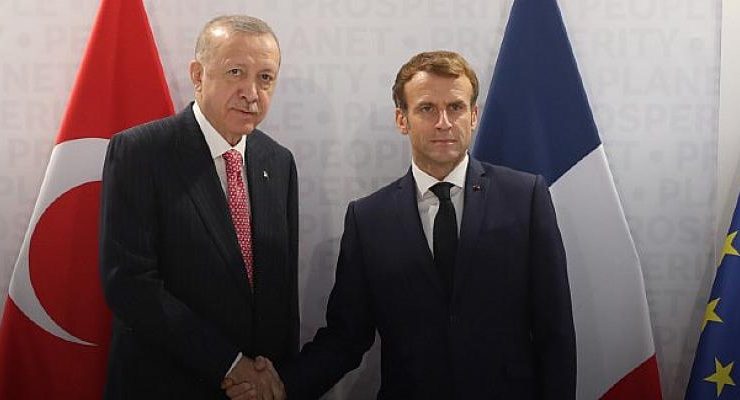 Cumhurbaşkanı Erdoğan, Fransa Cumhurbaşkanı Macron ile telefonda görüştü