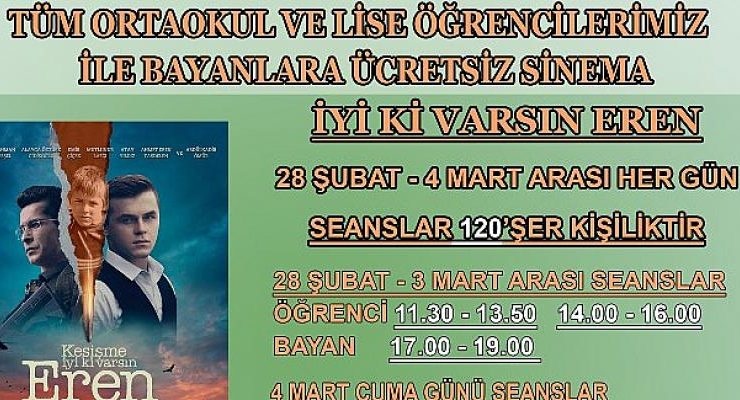 Ilgaz Belediyesinden Ücretsiz Sinema Şöleni