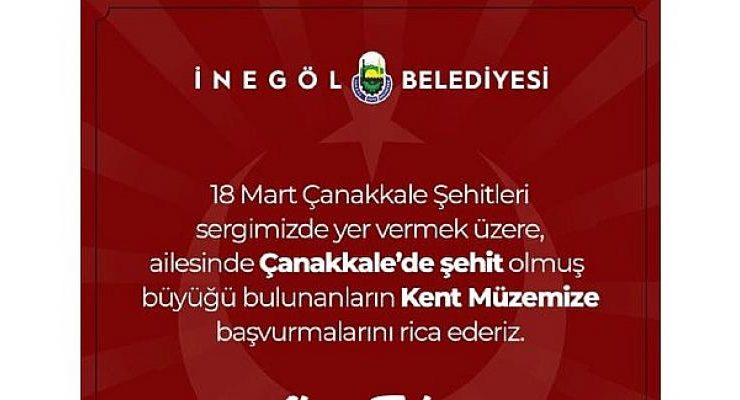 İnegöl Belediyesi’nden Şehit Ve Gazi Yakınlarına Çağrı