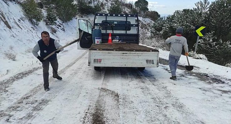 Kar Kaplı Kırsal Yollar Açılıyor