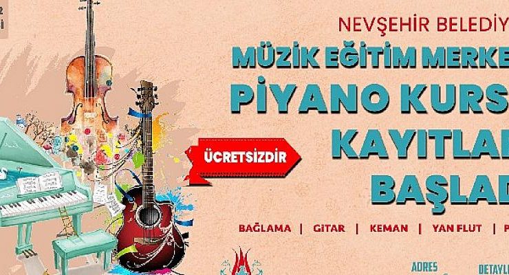 Müzik Kursları için kayıtlar devam ediyor