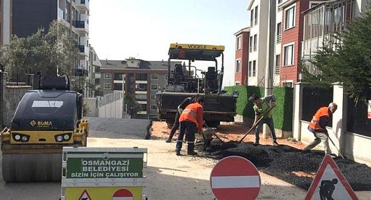 Osmangazi’de Asfalt Mesaisi Devam Ediyor