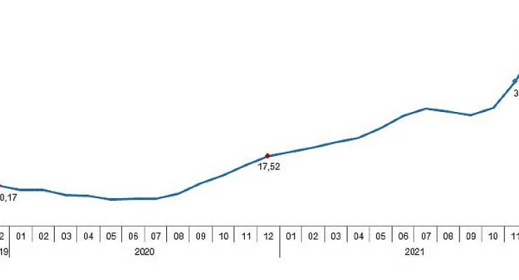 Tarımsal girdi fiyat endeksi (Tarım-GFE) yıllık 45,61, aylık 9,82 arttı