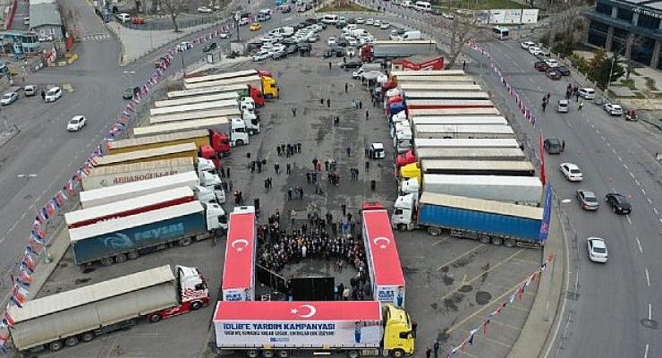 Üsküdar’dan İdlib’e 100 Tırlık Yardım Konvoyu Yola Çıktı