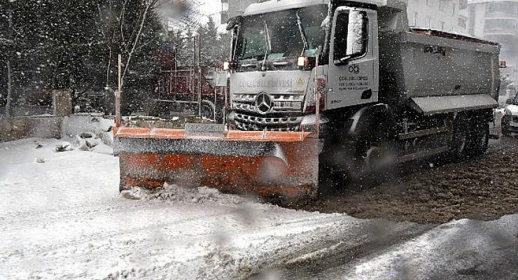 Çorlu Belediyesi’nden Karla Mücadele Çalışmaları