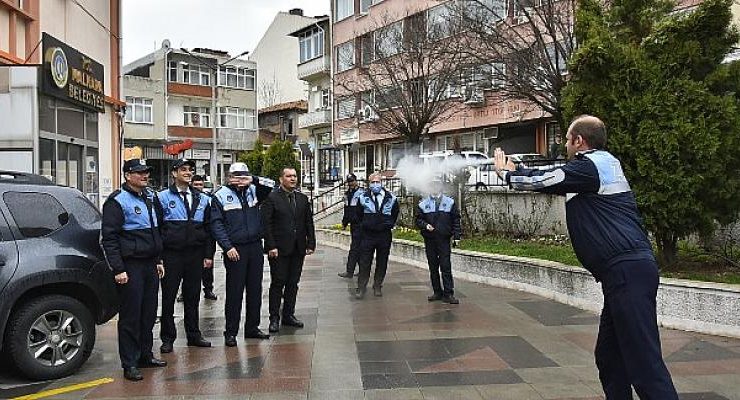 Malkara Belediyesi Zabıta Müdürlüğü Personellerine, Teorik ve Uygulamalı Olarak “Göz Yaşartıcı Gaz Sprey Kullanımı Eğitimi” Verildi