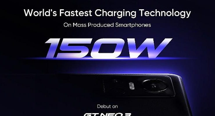 realme, 150W ile 5 Dakikada 50 Şarj Teknolojisini Tanıttı