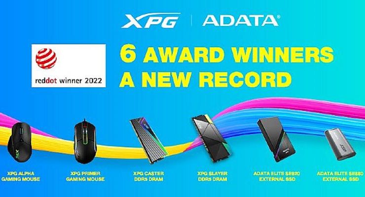 ADATA Tam Altı Red Dot Tasarım Ödülü Birden Aldı