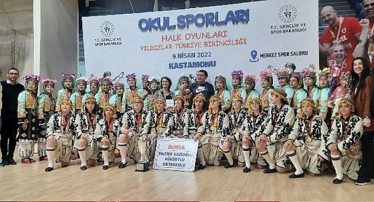 Halk Oyunları müsabakalarında Macide Gazioğlu Kükürtlü Ortaokulu rüzgârı