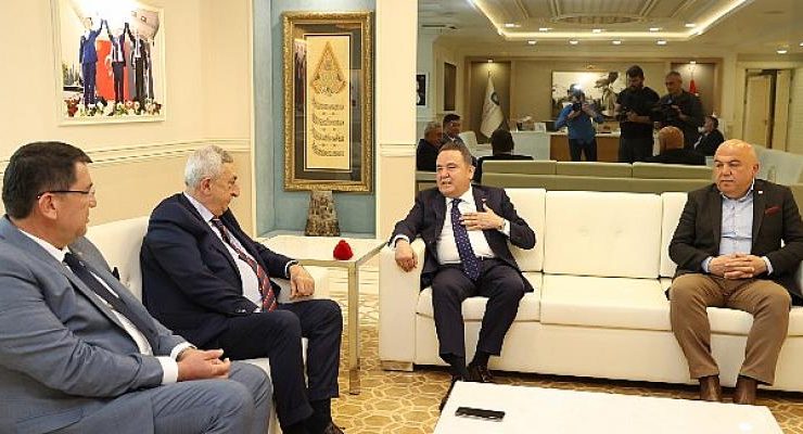 TESK Başkanı Palandöken’den Başkan Muhittin Böcek’e ziyaret