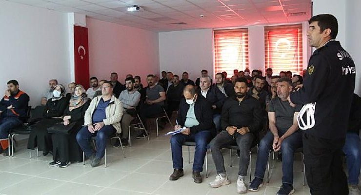 Yüksekte Çalışan Personele Yönelik Eğitim Verildi