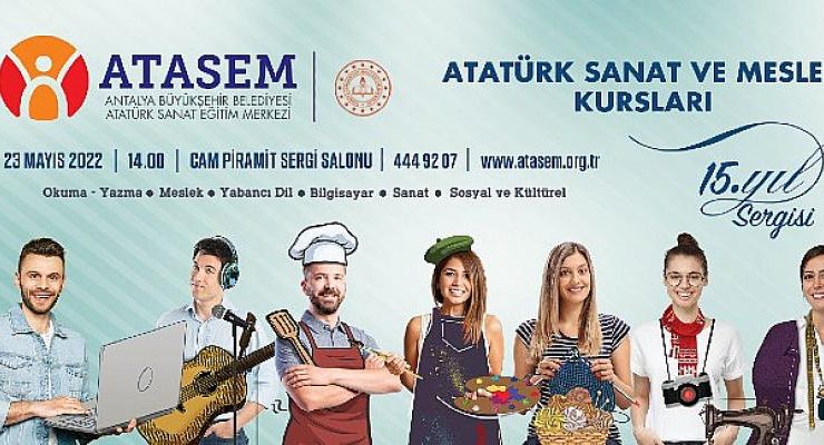 ATASEM kursiyerlerinden yıl sonu sergisi