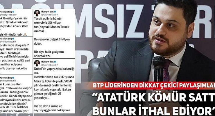 “Atatürk kömür sattı bunlar ithal ediyor”