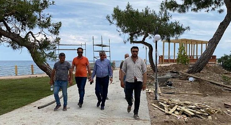 Başkan Topaloğlu, Beldibi Atatürk Parkında İncelemelerde Bulundu