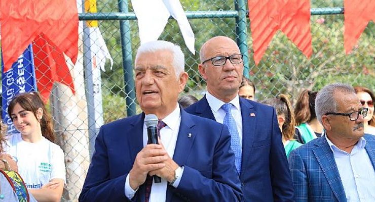 Büyükşehir Belediyesinden Datça’ya Basketbol ve Voleybol Sahası