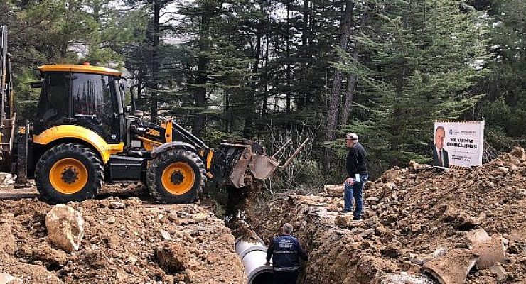 Büyükşehir’den Akseki’de büz çalışması