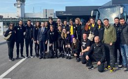 Dünya ve Türkiye Şampiyonu VakıfBank, Şampiyonlar Ligi finali için Slovenya’ya gitti