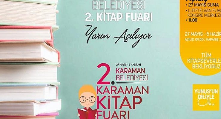 Karaman Kitap Fuarı Yarın Açılıyor