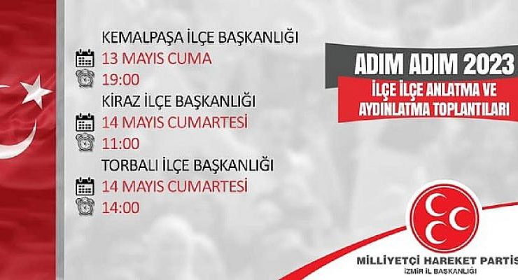 MHP İzmir 2023 Toplantıları Sürüyor