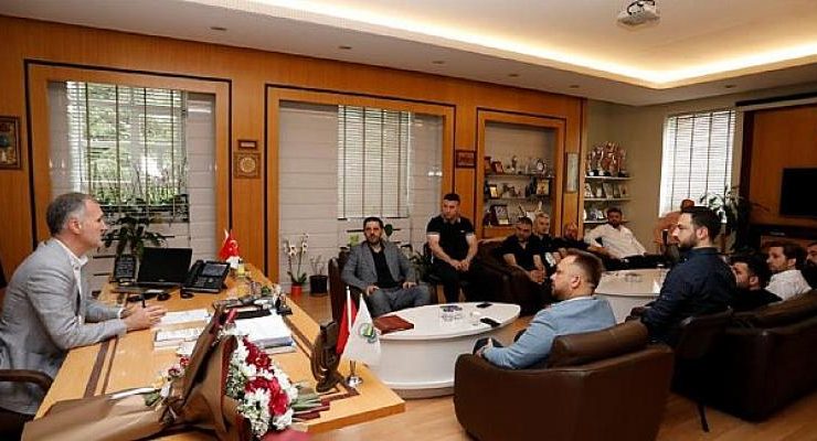 Başkan Taban İnegölspor Yönetimini Ağırladı