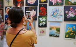 Mudanya Hobi Sanat Atölyeleri Resim ve Ebru Sergisi Açıldı