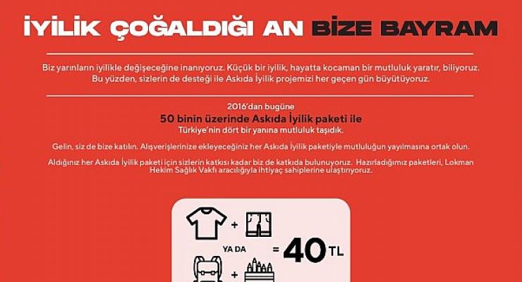 “Askıda İyilik” ile Gülümseten Bayram