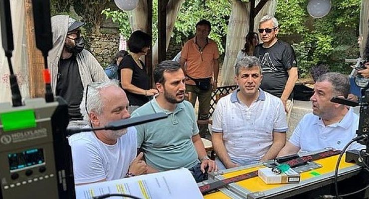 Bağcılar Belediye Başkanı Abdullah Özdemir, Üsküp’te Balkan Ninnisi dizisinin setini ziyaret etti