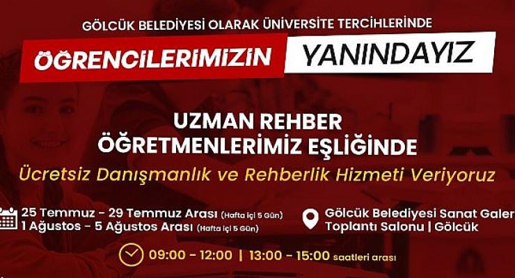 Gölcük Belediyesi Üniversite Tercihlerinde Öğrencilerin Yanında