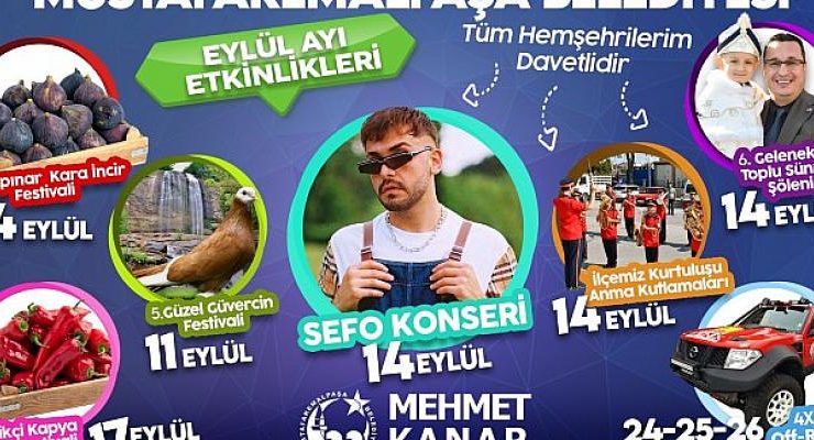 Mustafakemalpaşa Eylül’de Dolu Dolu Geçecek