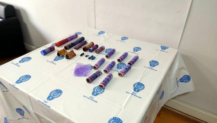 Göztepe taraftarını ağır yaralayan işaret fişeği, emniyette sergilendi