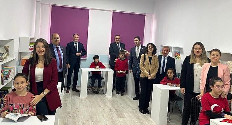 Hasçelik’in yenilediği Balaban İlkokulu kütüphanesi açıldı