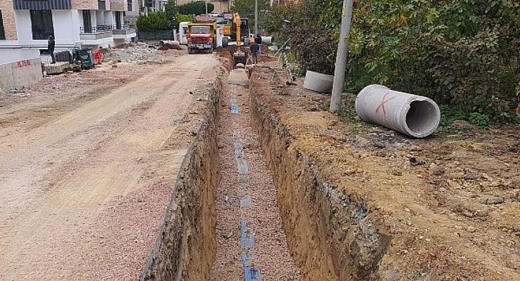 İzmit Orhan Mahallesinde Yeni Yağmursuyu Hattı