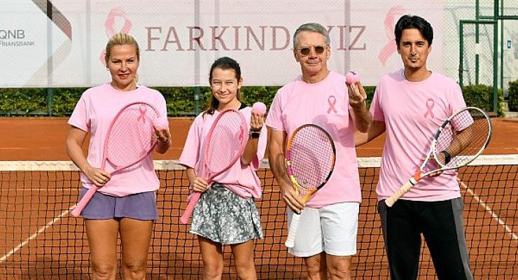 QNB Finansbank’tan meme kanseri farkındalığı tenis turnuvası