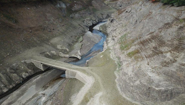 Yuvacık Barajı’nda su düzeyi yüzde 19’a düştü; köprüler ortaya çıktı