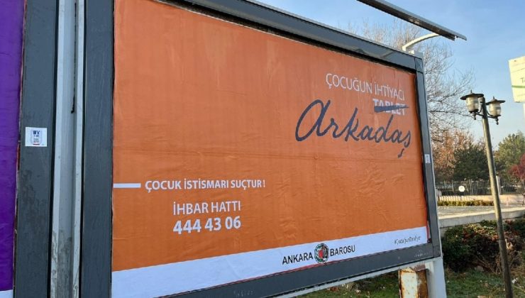 Ankara Barosu’ndan, çocuk istismarına karşı farkındalık kampanyası