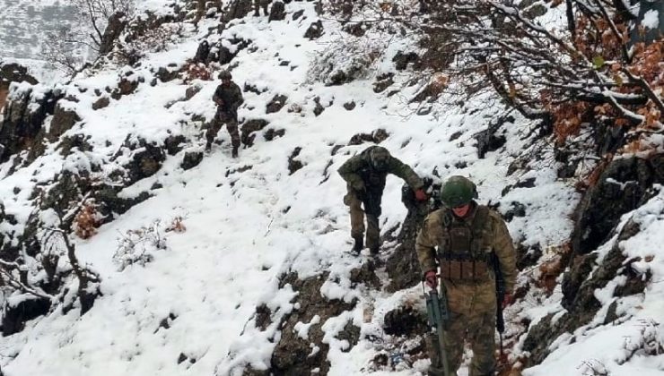 Mehmetçik güçlü kış koşullarında operasyonlarını sürdürüyor