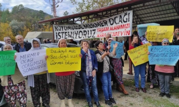 Mersin’de köylülerden ‘mermer ocağı istemiyoruz’ hareketi