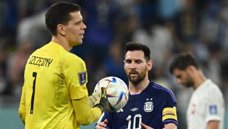 Szczesny ile Messi, penaltı kararı için teze girmiş