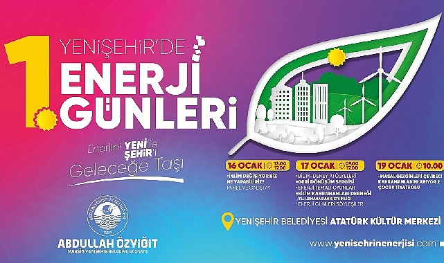 Yenişehir Belediyesi “1.Enerji Günleri" düzenliyor