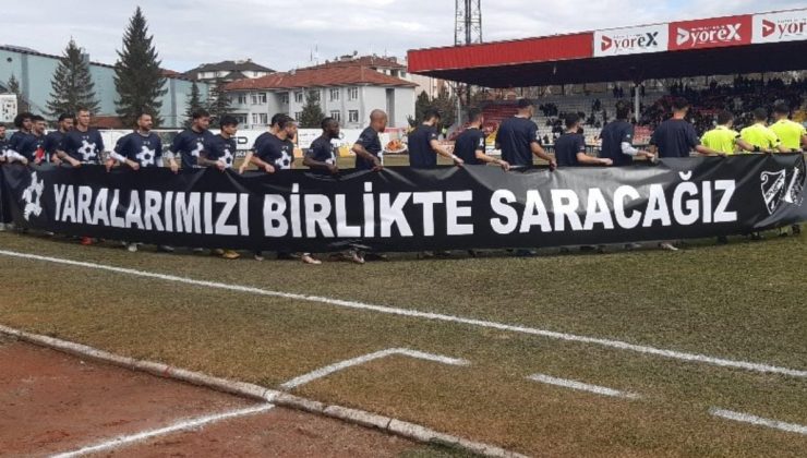 Boluspor ve Düzcespor depremzedeler için oynadı 