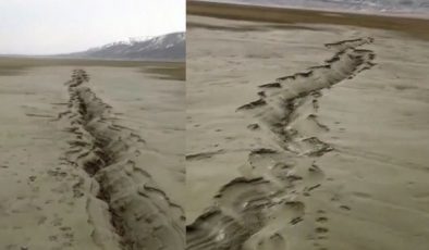 Elazığ’da sarsıntı sonrası taban sıvılaşması görüntülendi
