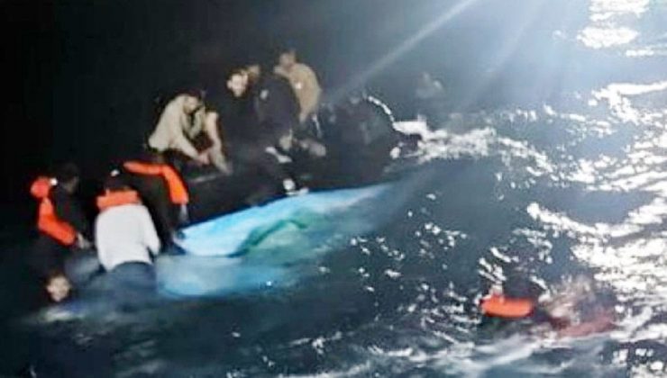 Bodrum açıklarında göçmen teknesi battı