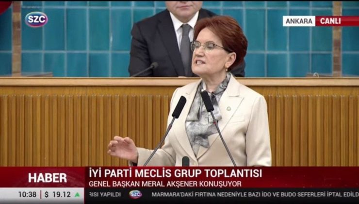 CANLI YAYIN: Meral Akşener’den kıymetli açıklamalar…