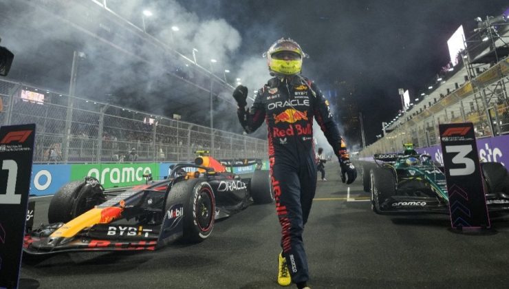 Formula 1’de Suudi Arabistan yarışı Perez kazandı