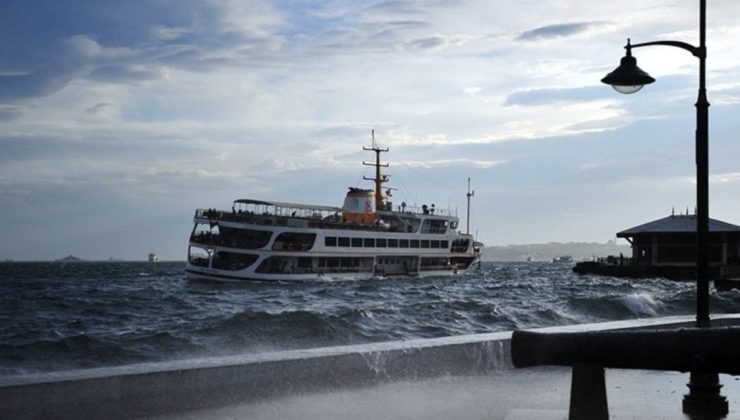 İstanbul’da vapur seferlerine lodos manisi