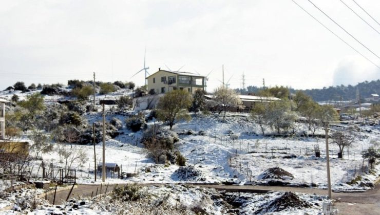İzmir’in yüksek bölümleri karla kaplandı
