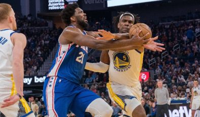 Joel Embiid fırtınasını, Warriors yıldızları dindirdi!